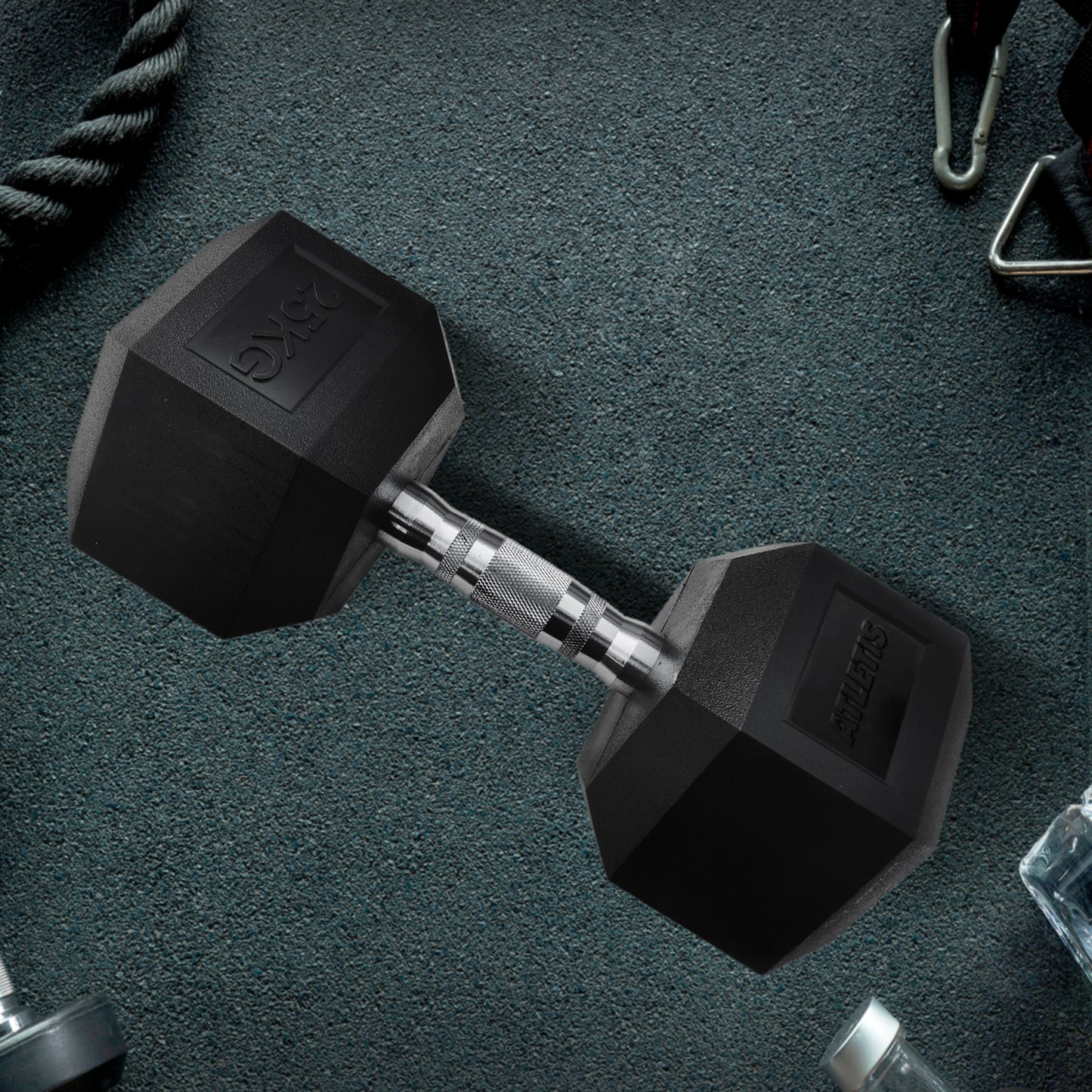 Mancuerna Hexagonal 25 Kg Negro