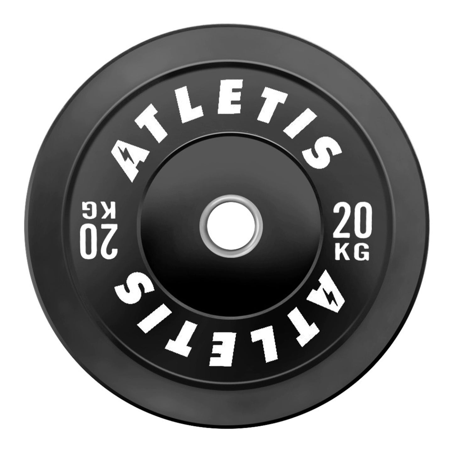 Disco Olímpico Bumper 20 kg Negro