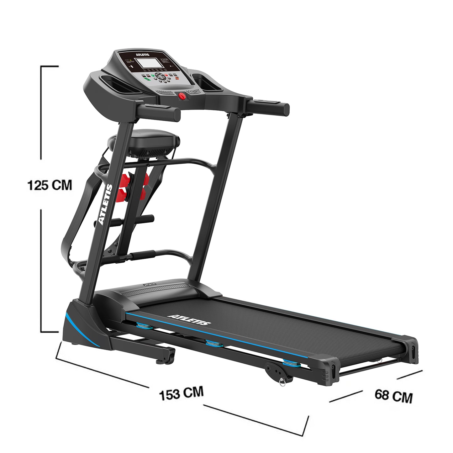 Trotadora Eléctrica A100 Plus con MP3 y USB Negro