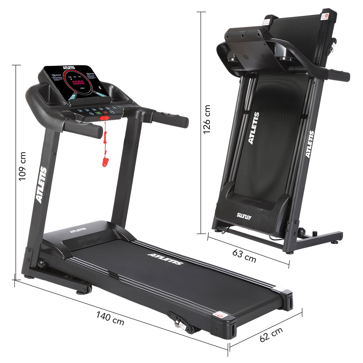 Trotadora Apex 3 12.8 km/h 1.5 HP Plegable