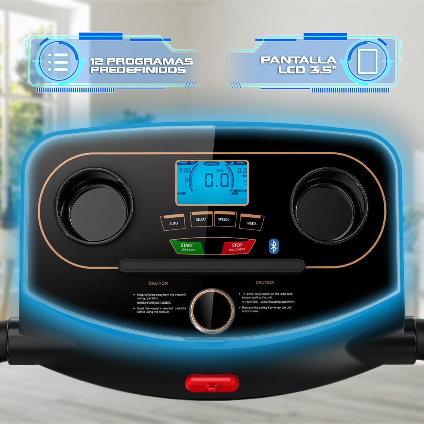 Trotadora M201 Bluetooth Negro