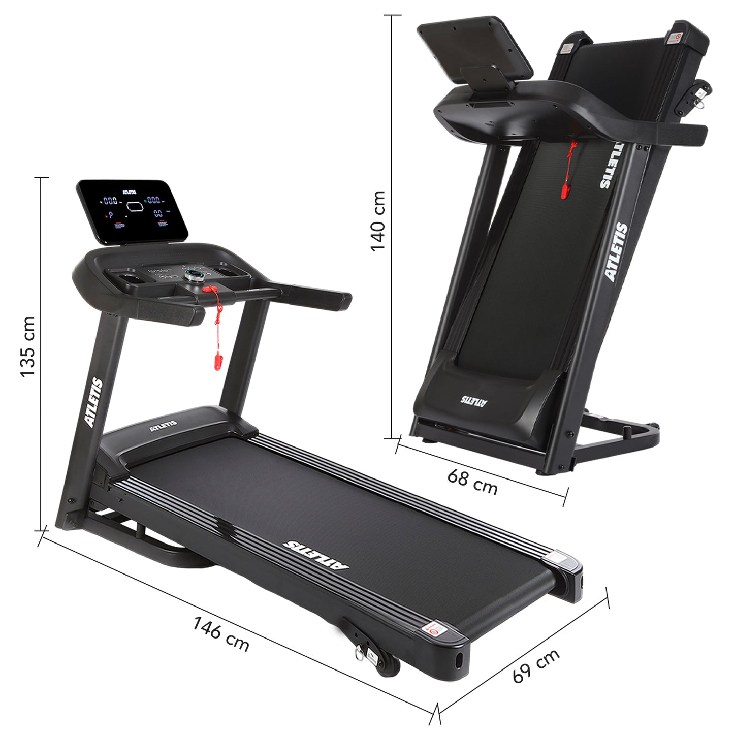 Trotadora Apex 7 14 km/h 2.0 HP Plegable