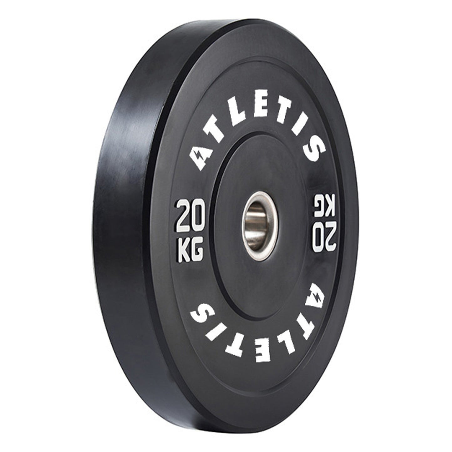 Disco Olímpico Bumper 20 kg Negro