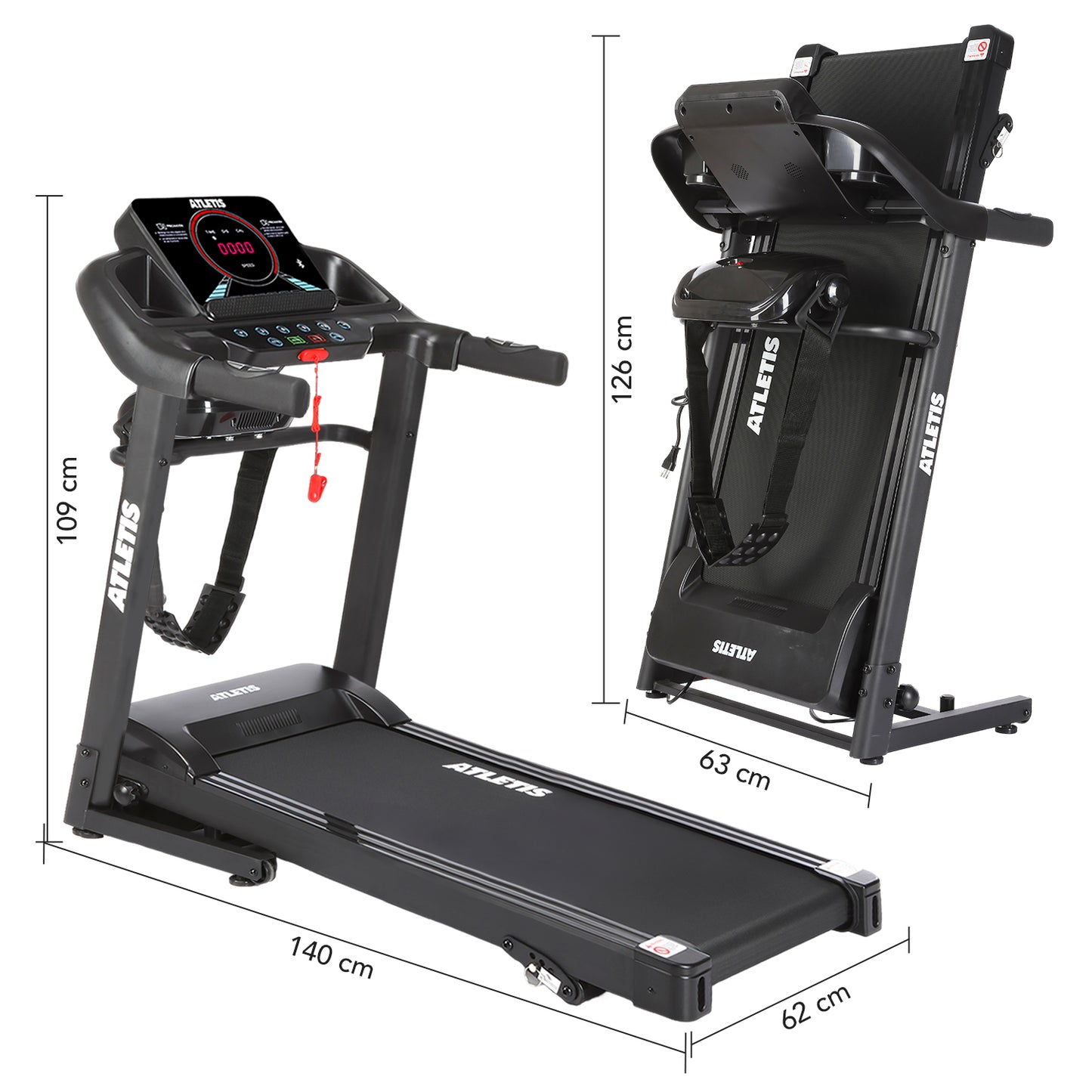 Trotadora Apex 3 Plus 12.8 km/h 1.5 HP Multifunción