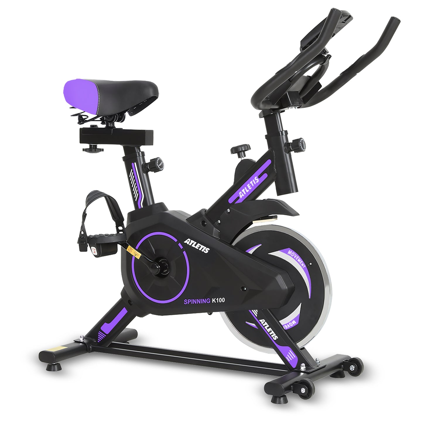 Bicicleta Spinning K100 Morado