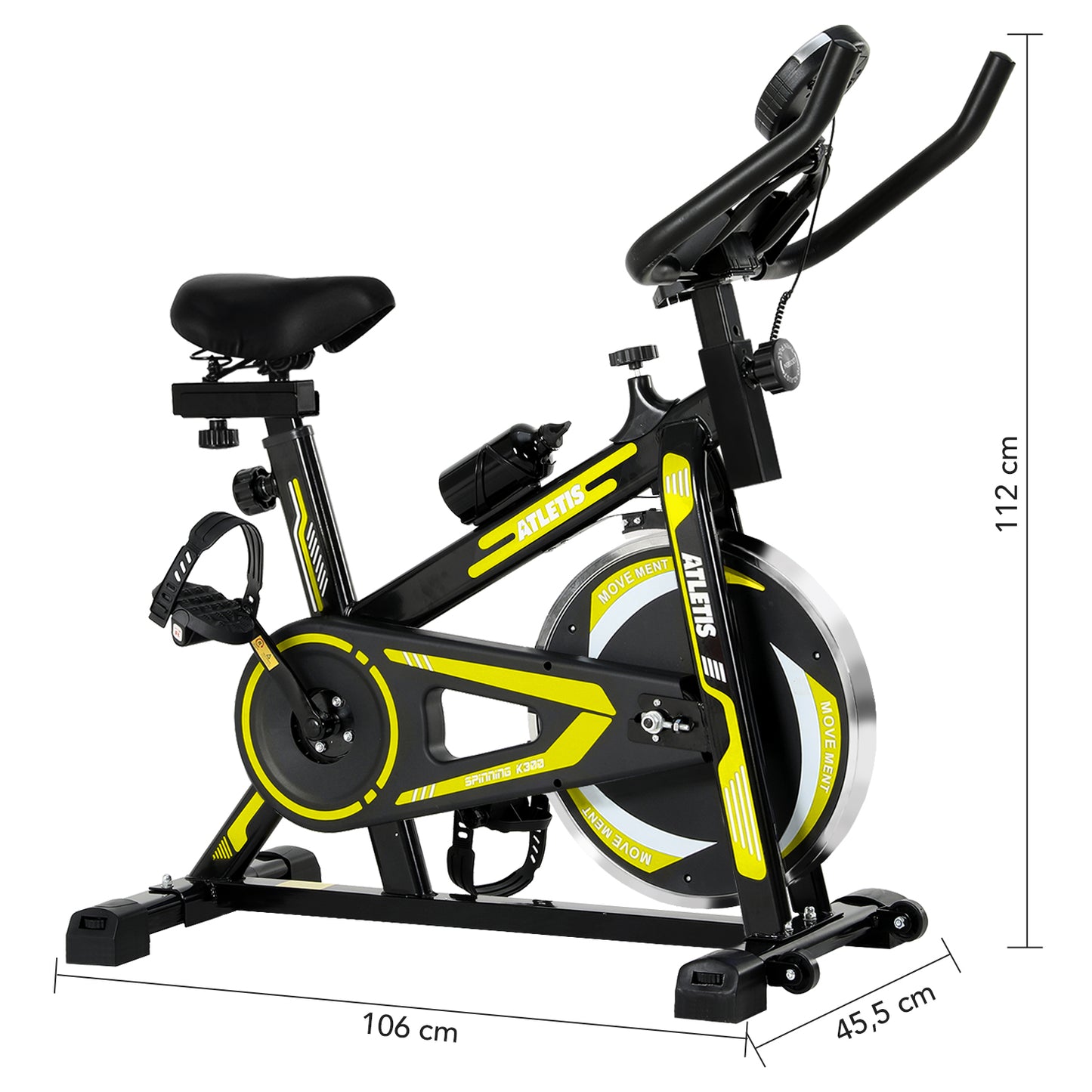 Bicicleta Spinning K300 6kg Amarill